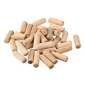 uxcell Wooden Dowel Pins 36pcs 10x30mm(3/8" x1-1/4) Fluted Beveled Ends Wood Dowel Pegs Kiln Dried Hardwood for Woodworking Furniture Shelf - size: 10x30mm