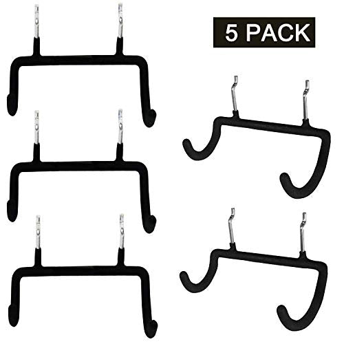 5PCS Pegboard Drill Holder with Double Hooks and Accessories Bag for Power Tools