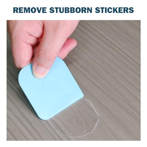 Pan Scraper, 10 Pcs Pot & Dish Scraper Plastic, Sturdy Scraper Kitchen Tool, Aqua - color: Aqua, size: 10 Pcs