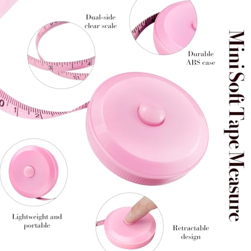 Retractable Body Measuring Tape 60 Inch/150cm,Dual Sided Bra Measuring Tape