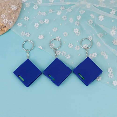 Upgraded Mini Keychain Tape Measure with Square & Bubble Level Steel Ruler 1meter Measuring Tape for Household Small Steel Tape Measure Keychain Ruler Lightweight Measuring Instrument Measurement