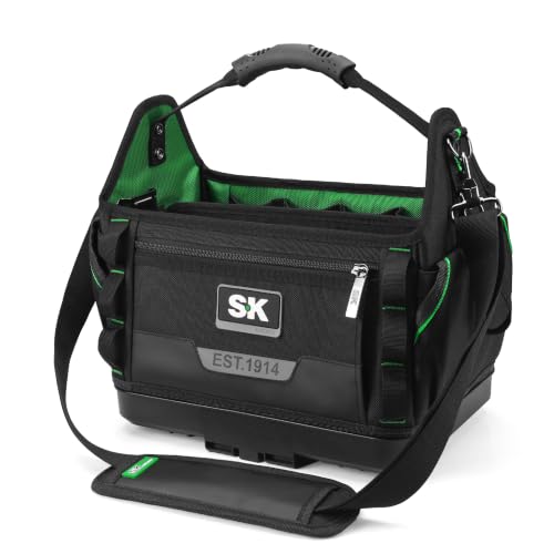 SK 15-Inch Open Top Tool Bag Organizer, Stackable Tool Tote, 1680D Fabric