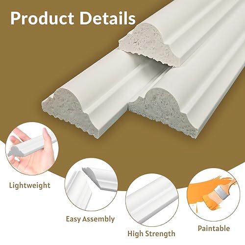 Peel and Stick Wall Molding Set, 2 Frames, 16 x 20 Inch - size: 16" x 20"