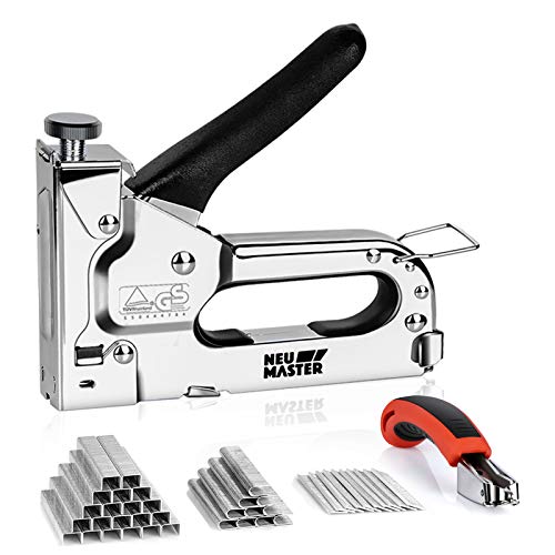 NEU MASTER Staple Gun with Staple Remover, Upholstery Staple Gun for Wood - style: 3 in 1 Staple Gun