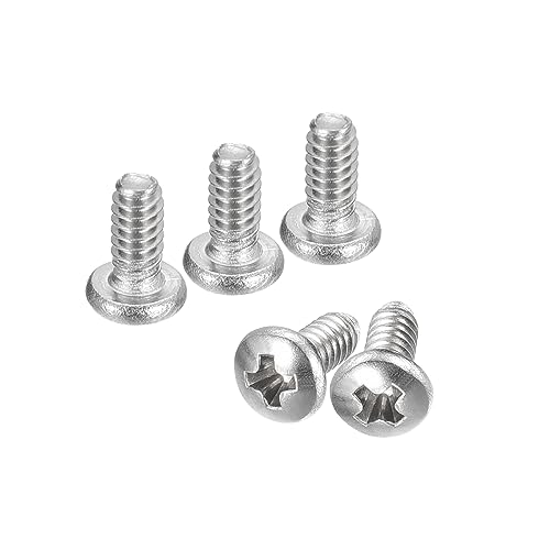 uxcell #4-40x1/4 Pan Head Machine Screws 304 SS Phillips Drive, 200 Pack | 304 Stainless Steel 18-8 Screw, Fully Threaded, Bright Finish - size: #4-40x1/4"