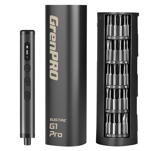 GRENPRO 78-in-1 Precision Cordless Electric Screwdriver, with LED Display - color: Gray