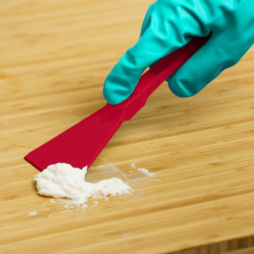 SPARTA 3" Plastic Handheld Scraper, Polypropylene, Red - color: Red