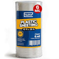 Plastic Sheeting (10' x 25') Long, 6 Mil - UV Protection Poly Sheeting Polyethylene Film, Heavy Duty Greenhouse Plastic Sheeting - color: Clear