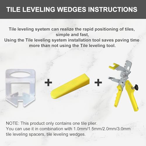 Tile Leveling Compounds System Plier Hand Floor Pliers Tiling Installation Locator Leveling System for DIY Ceramic Stone Wall Tile Spacers Adjustment yellow - size: Yellow tile plier