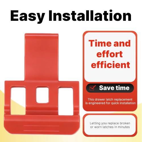 2 Pack Replacement Latch for Drawer Tool Box – Precision Compatibility,Red - color: Red 2 Pack