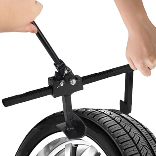 Manual Tire Spreader,Manual Tire Expander,High HardMetal High Hardness Heat Treatment Portable Tire Changer Tool Automotive Truck Tire Repair Kit Tools (Black 16.9 inch) - size: Black 16.9 inch