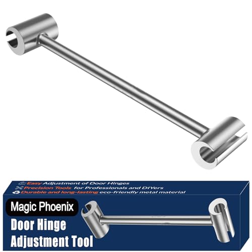 Hinges Gap Adjusting Wrench, Door Hinge Repair Tool, Upgraded Steel Double-ended Door Hinge Repair Wrench, Heavy-duty Door Hinge Adjustment Tool for Standard Round Bolts (0.748-0.99in) - size: 0.748-0.99in (1-pack)