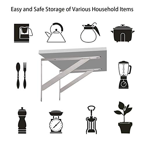 YUMORE 14 Inch Shelf Bracket, Heavy Duty L Bracket, 2 Pack - size: 14"(Soild)