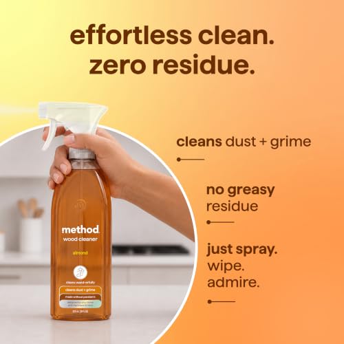 method Daily Wood Cleaner, Almond, 28 fl oz - size: 28 Fl Oz (Pack of 1)