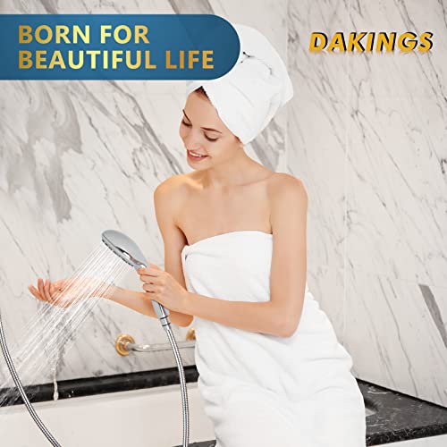 6 Spray Modes High Pressure Handheld Showerhead Set Upgraded - color: ‎Premium Chrome