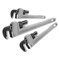 DURATECH 3-Piece Aluminum Straight Pipe Wrench Set, 10",14" and 18" - size: 10, 14, 18-inch, style: Straight