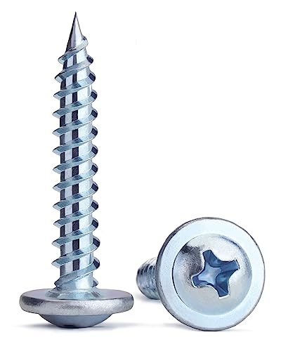 Wood Screws，#8×1 inch 250Pcs Silver Phillips Truss Head Screws - color: Silver, size: #8×1"