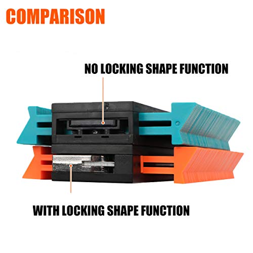 Saker Contour Gauge Profile Tool with Lock 5 Inch Orange | Precisely Copy Irregular Shape Duplicator,Irregular Welding Woodworking Tracing,Must Have Tool for DIY Handyman, Construction - style: 5 INCH