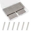 50Pcs M5 x 40mm (Approx 3/16" x 1-9/16") 304 Stainless Steel Dowel Pins - size: M5 x 40mm