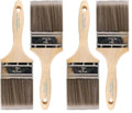 Pro Grade - Paint Brushes - 2Ea 3" Flat Brushes (Pack of 2) - size: 2Ea H 3F (Pack of 2)