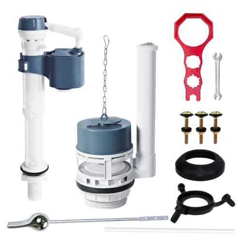 Universal 2-Inch Complete Toilet Tank Repair Kit with Tool - size: 2" Tank Outlet Diameter
