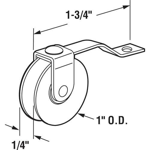 4 Pack Sliding Screen Door Tension Spring Fits for Academy Doors, Replaces B 638, B 687, B 639 and B 756 Used on Both Top and Bottom, 1" Concaved Steel Ball Bearing