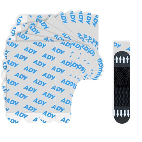 ADY Picture Hanging Strips Heavy Duty 40Pairs, Mounting Tape for Painted Wall Damage Free Removable, Adhesive Strips - size: Black-L