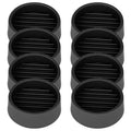 1.5X1.5 Round Rubber Caster Cups, Non Slip Furniture Pads - 8 Pack - color: Black, size: 1.5” 8pcs