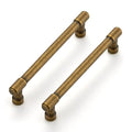 Ravinte Antique Brass Kitchen Pulls Cabinet Handles 5 Inch 10 Pack - color: Antique Brass, size: 5 Inches Hole Center