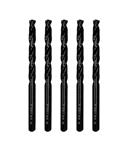 3/8inch HSS M35 Cobalt Twist Drill Bits for Metal - size: 3/8inch (5pcs)