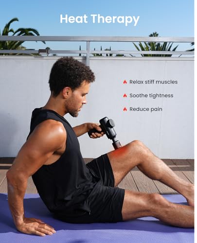 RENPHO Active Thermacool 2 Massage Gun with Intuitive Heat and Cold Control - color: Classic Black