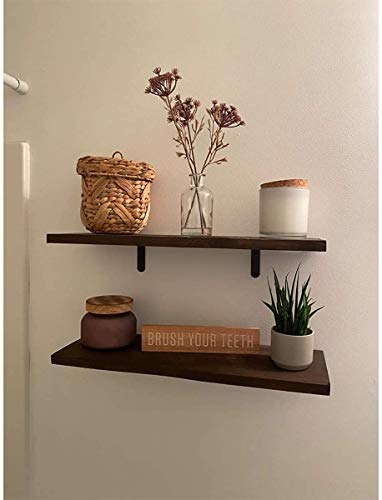 20 PCS Black Corner Bracket Heavy Duty Shelf Brackets 5 x 3 Inch L Corner Brace Joint Angle Bracket for Shelves, Furniture Cabinet Bookshelf with Screws - size: 5X3-20PCS