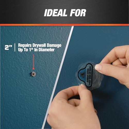 DAP Eclipse Rapid Wall Repair Patch, 2 in, 4 Pack (7079809161) - size: 2 Inch