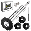 Richcat Inside Pipe Cutter with 3 Replaced Blades, for PVC and Plastic Pipe,Blade 1.2mm thick - size: 1/4" Hex Shank (3 Saw Blades)