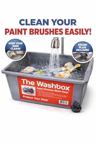 Paint Tray for Brush Clean Up Large Insert for Sinks to Make Paint Cleanup Easy - color: Gray