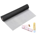 Window Screen Replacement Kit 32 Inch X 132 Feet Durable High Hardness Nanofibers Roll Screen Mesh Window Screen Repair Kit Black for Any Door and Window - size: 32 Inch×132 Feet
