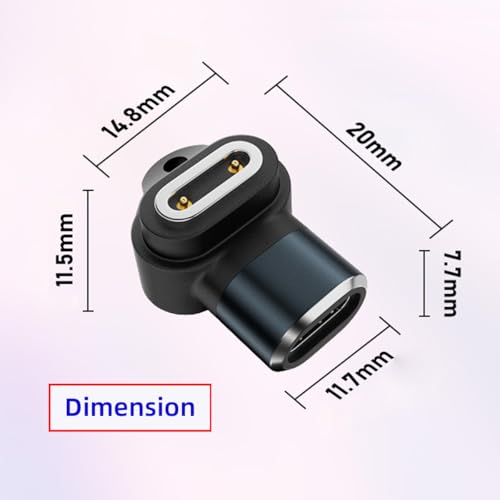 Adapter 2pcs/lot Magnetic Smart Watch Charging Adapter Vertical USB Type-C to 2-Pin Compatible with IMOO Z6 Z6S Z6Pro Z7 Z7A Z7S Z8 Z8A Z9 Z10 Z11 - style: for Pitch 5.0mm Watch Vertical