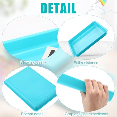 Maitys 15 Pack Plastic Art Trays 12 x 16 Inch Sensory Trays, Mint Green - color: Mint Green