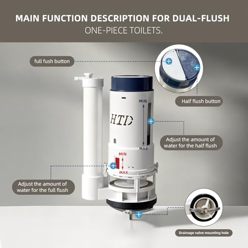Universal Toilet Repair Kit for One Piece Toilet 2 Inch