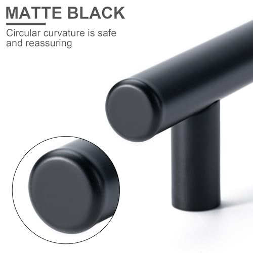 Aegero 10 Pack Cabinet Pulls Brushed Nickel Stainless Cabinet Handles, for Kitchen and Bathroom Cabinets, 5 Inch Length, 3 Inch Hole Center - color: Silvery