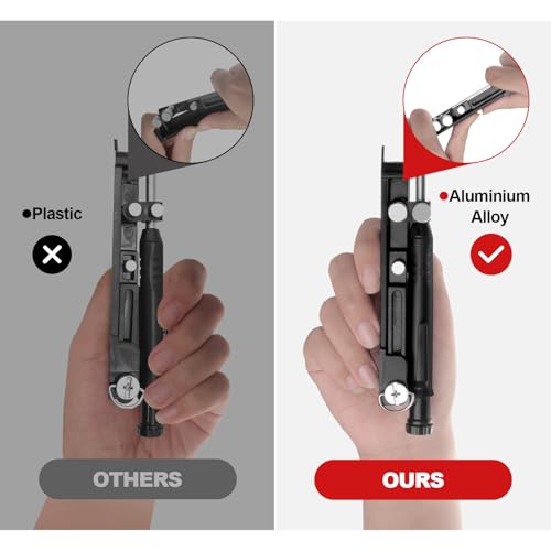 Multi-Function Scribing Tool, Aluminium Alloy Scribe Tool With 7 Leads Carpenter Pencils, Deep Hole Pencil With Sharpener For Woodworking, Gauge Scriber Line Maker, For Men's Architectural DIY Gifts