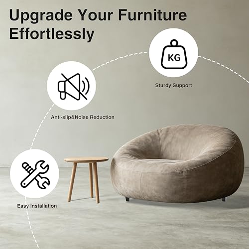 Set of 16 Black 4 Inch Square Solid Wood Furniture Legs Wooden Replacement Feet for Sofa Legs Replacement, Couch Feet Replacement, Chair, Bed, Includes M8 Iron Washers, Screws, Felt Pads & Screwdriver - size: 4 Inch