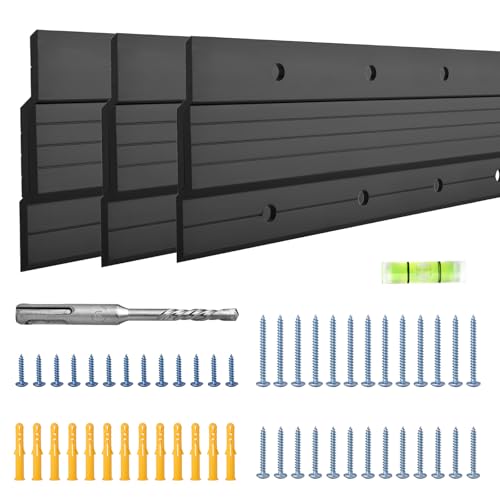 French Cleat Hanger 30 Inch, 3 Pairs Heavy Duty Z Bar Clips, Up to 300 lbs - color: Black, size: (3 Pair) 30-inch