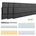 French Cleat Hanger 30 Inch, 3 Pairs Heavy Duty Z Bar Clips, Up to 300 lbs - color: Black, size: (3 Pair) 30-inch