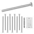 304 Stainless Steel Machine Screws,30pcs #6-32x1-3/4 Extra Long Outlet Screws Machine Long Electrical Outlet Screws Device Mounting Electrical Extender for Fix Wonky - size: #6-32x1-3/4"