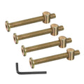PATIKIL 4 Set Bunk Bed Bolts and Nuts Kit, M8x70mm Furniture Bolts Hex Drive Socket Cap Hardware Replacement for Beds Headboards Chairs - size: M8x70mm