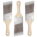 Paint Brushes, 2 Inch, Angled Brushes with Short Handle, 3 Pack | Shortcut Paintbrush for Paints and Stains, Small Paint Brushes for Walls, Furniture, Cabinets and Home Improvement - size: 2 Inch Angled, 3 Pack