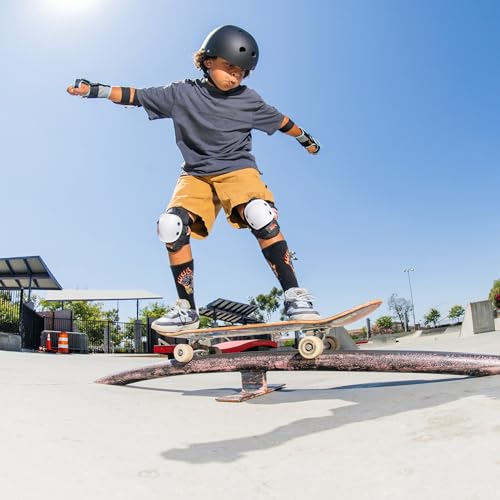 80SIX Multi-Sport Pad Set– Protective Gear for Skateboarding, Biking, Roller Skating, and Scooter - color: Greg Lutzka Signature Edition, size: 14+ Medium/Large