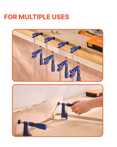 VEVOR 36" Bar Clamps for Woodworking, 4-Pack, 600 lbs Load Limit - size: 36"(4 Pack), style: Medium-Duty