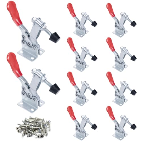 201B Horizontal Toggle Clamps with 90 KG Holding Capacity, 10 PK - style: 201B,10PK